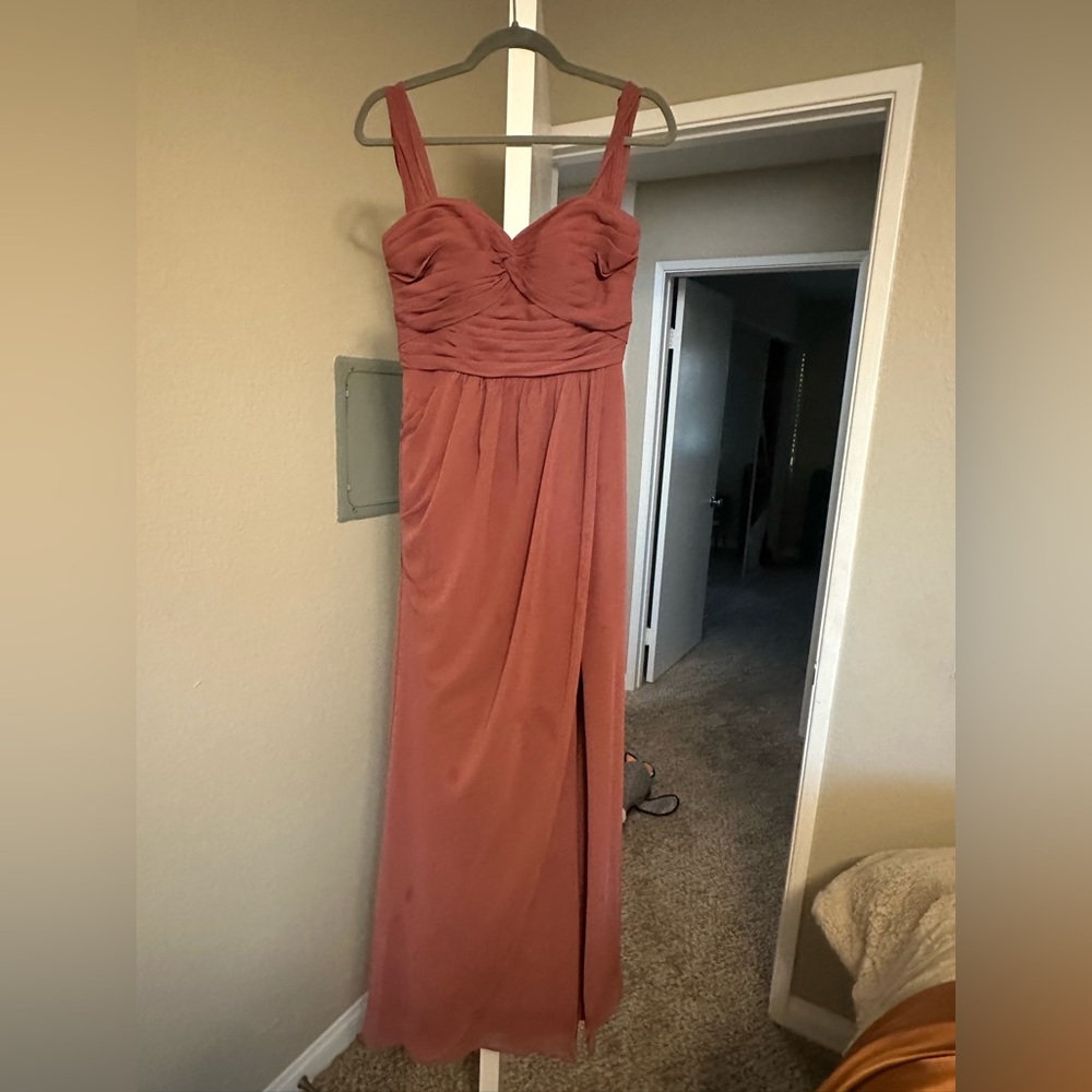 Elegant Dusty Rose Bridesmaid Dress